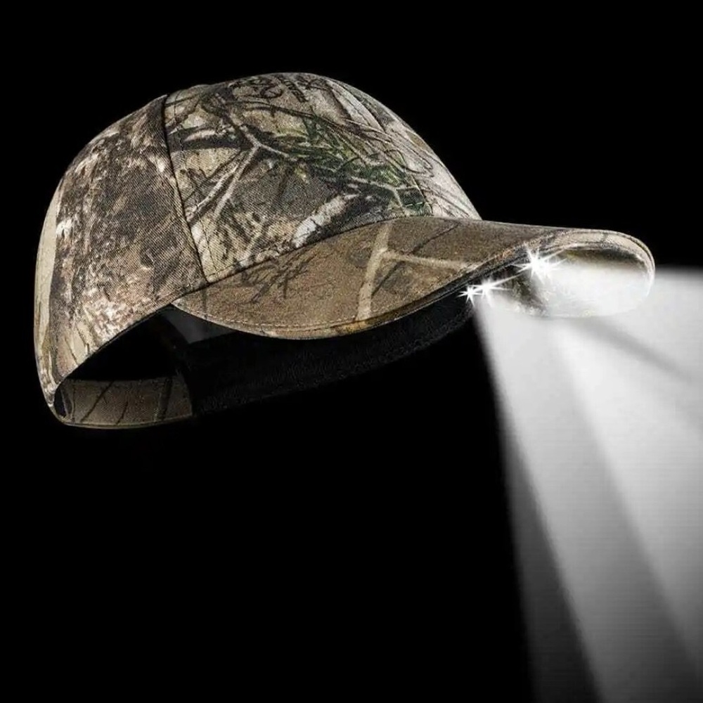 Panther Vision Hat Strap Back Camo Light Up LED Headlamp Mens Outdoor Hunting